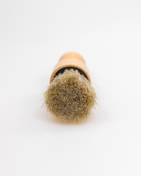 Preview: Kinderpinsel, runder Stupspinsel / Holz geölt, Rosshaar hell